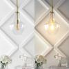 JONATHAN Y JYL6400C Watts 10.5″ 1-Light Mid-Century Modern Iron/Glass LED Pendant Contemporary, Coastal, Vintage Bedroom Living Room, Brass Gold/Clear(Brass Gold/Clear)