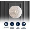 JONATHAN Y JYL6503B Luna 15.75″ 1-Light Bohemian Modern Woven Rattan/Iron LED Pendant Farmhouse Coastal Adjustable Dining Room Living Room Kitchen Island Foyer Bedroom Hallway, Cream/White(White)