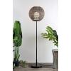 JONATHAN Y JYL6507A Bea 61″ Outdoor Woven Globe LED Floor Lamp, Bohemian, Transitional, Scandinavian, Modern, Contemporary, Modern, Office, Bedroom, Living Room, Family Room, Dining Room, Coffee/Black