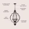 JONATHAN Y JYL6702A Selema 4-Light 19″ Iron Adjustable Ogee Lantern LED Pendant Bohemian Cottage Glam Transitional Dimmable Dining Room Living Room Kitchen Foyer Bedroom Hallway, Oil Rubbed Bronze