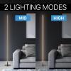 JONATHAN Y JYL7007C Iris 59.5″ Integrated Dimmable LED Floor Lamp Modern Standing Lamp Contemporary for Bedrooms, Living Room, Office, Reading, Black(Iris Black)