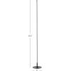 JONATHAN Y JYL7007C Iris 59.5″ Integrated Dimmable LED Floor Lamp Modern Standing Lamp Contemporary for Bedrooms, Living Room, Office, Reading, Black(Iris Black)