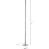 JONATHAN Y JYL7011A Roxanna 68″ Integrated LED Metal Floor Lamp Minimalistic,Modern,Contemporary for Bedrooms, Living Room, Office, Reading, Chrome(Roxanna Chrome)