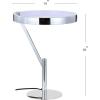 JONATHAN Y JYL7014A Owen 18″ Integrated LED Metal Table Lamp Minimalistic,Modern,Contemporary for Bedroom, Living Room, Office, College Dorm, Coffee Table, Bookcase, Chrome