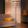 JONATHAN Y JYL7015A Owen 66.7″ Integrated LED Metal Floor Lamp Minimalistic,Modern,Contemporary for Bedrooms, Living Room, Office, Reading, Chrome(Black)