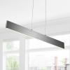 JONATHAN Y JYL7019B Draper 40″ Dimmable Adjustable Integrated LED Metal Linear Pendant Minimalistic Modern Contemporary Dining Room Living Room Kitchen Foyer Bedroom Hallway, Brushed Aluminum(Brushed Aluminum)