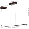 JONATHAN Y JYL7023C Conley 39.5″ Adjustable Integrated LED Metal Linear Pendant, Brass Gold for Kitchen, Dining Room, Living Room(Dark Brown)