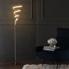 JONATHAN Y JYL7027B Scribble 60.5″ Modern Dimmable Metal Integrated LED Floor Lamp Contemporary,Minimalist,Modern,Glam for Bedrooms, Living Room, Office, Reading, Gold(Gold)