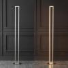 JONATHAN Y JYL7038A Johan 59.5″ Modern Minimalist Aluminum Integrated Tower LED Floor Lamp, Nickel, for Living Room, Dining Room, Office
