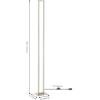 JONATHAN Y JYL7038A Johan 59.5″ Modern Minimalist Aluminum Integrated Tower LED Floor Lamp, Nickel, for Living Room, Dining Room, Office