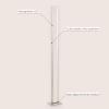 JONATHAN Y JYL7038A Johan 59.5″ Modern Minimalist Aluminum Integrated Tower LED Floor Lamp, Nickel, for Living Room, Dining Room, Office
