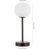 JONATHAN Y JYL7108A Natalia 12.25″ Modern Minimalist Iron Rechargeable Integrated LED Table Lamp Contemporary Bedside Desk Nightstand Lamp for Bedroom Living Room Office, Nickel/White(Oil Rubbed Bronze/White)