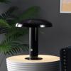 JONATHAN Y JYL7114A Suillius 11″ Contemporary Bohemian Rechargeable/Cordless Portable Iron Integrated LED Mushroom Table Lamp Modern, Coastal Bedside Desk Nightstand Lamp, Black(Black)