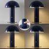 JONATHAN Y JYL7115B Boletus 10.75″ Contemporary Bohemian Rechargeable/Cordless Portable Iron Integrated LED Mushroom Table Lamp Modern, Coastal Bedside Desk Nightstand Lamp, White(Navy)