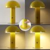 JONATHAN Y JYL7115B Boletus 10.75″ Contemporary Bohemian Rechargeable/Cordless Portable Iron Integrated LED Mushroom Table Lamp Modern, Coastal Bedside Desk Nightstand Lamp, White(Yellow)