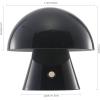 JONATHAN Y JYL7116C Porcini 7″ Contemporary Bohemian Rechargeable/Cordless Portable Iron Integrated LED Mushroom Table Lamp Modern, Coastal Bedside Desk Nightstand Lamp, Forest Green(Navy)