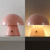 JONATHAN Y JYL7116C Porcini 7″ Contemporary Bohemian Rechargeable/Cordless Portable Iron Integrated LED Mushroom Table Lamp Modern, Coastal Bedside Desk Nightstand Lamp, Forest Green(Pink)