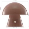 JONATHAN Y JYL7116C Porcini 7″ Contemporary Bohemian Rechargeable/Cordless Portable Iron Integrated LED Mushroom Table Lamp Modern, Coastal Bedside Desk Nightstand Lamp, Forest Green(Pink)