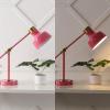 JONATHAN Y JYL7124C Allegra 18.5″ Adjustable Cantilever LED Task Lamp, USB Charging Port, Classic, Coastal, Industrial, Farmhouse, Traditional for Bedroom, Living Room, Office, Cyan/Brass Gold(Pink/Brass Gold)