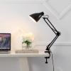 JONATHAN Y JYL7125A Odile 28.5″ Adjustable Articulated Clamp-On LED Task Lamp, Classic, Coastal, Industrial, Vintage, Farmhouse, Traditional for Bedroom, Living Room, Office, Black(Black)