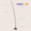 JONATHAN Y JYL7127A Malthe 71″ Modern Contemporary Aluminum/Iron Arc Integrated LED Floor Lamp, Black, for Living Room, Dining Room, Bedroom, Office
