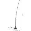 JONATHAN Y JYL7127A Malthe 71″ Modern Contemporary Aluminum/Iron Arc Integrated LED Floor Lamp, Black, for Living Room, Dining Room, Bedroom, Office