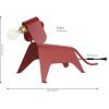 JONATHAN Y JYL7130A Rover 10″ Modern Industrial Iron Canine LED Kids’ Lamp Eclectic, Contemporary, Minimalist, Office, Living Room, Dining Room, Bedroom, Red