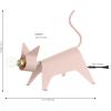 JONATHAN Y JYL7131A Penelope 11.75″ Modern Industrial Iron Feline LED Kids’ Lamp Eclectic, Contemporary, Minimalist, Office, Living Room, Dining Room, Bedroom, Pink
