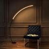 JONATHAN Y JYL7134A Enzo 68″ Contemporary Minimalist Metal Arc Dimmable Integrated LED Floor Lamp for Bedroom, Living Room, Office, Black