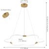 JONATHAN Y JYL7143A Nuvola 31.5″ Contemporary Minimalist Metal/Acrylic Adjustable Dimmable Cloud Integrated LED Chandelier, Brass Gold for Bedroom, Living Room, Kitchen, Home Office, Kids Room(Brass Gold)