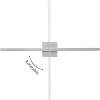 JONATHAN Y JYL7146C Vara 49.5″ Modern Minimalist Indoor/Outdoor Metal 350-Degree Rotate Dimmable Integrated Linear LED Wall Sconce for Entryway Kitchen Bathroom Bedroom Living Room Hallway, White(Silver)