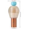 JONATHAN Y JYL7161B Evonne 10.75″ Modern Glam Candle-Style Rechargeable/Cordless Dimmable Integrated LED Table Lamp with Touch Sensor Bedroom, Living Room, Office, Dining Room, Blue/Cooper/Amber(Blue/Copper/Amber)