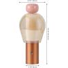 JONATHAN Y JYL7161B Evonne 10.75″ Modern Glam Candle-Style Rechargeable/Cordless Dimmable Integrated LED Table Lamp with Touch Sensor Bedroom, Living Room, Office, Dining Room, Blue/Cooper/Amber(Pink/Copper/Amber)