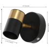 JONATHAN Y JYL7162A Paola 6″ 1-Light Modern Adjustable Head Integrated Dimmable LED Rechargeable Wall Spotlight with Touch Sensor for Bedroom, Living Room, Kitchen, Office, Black/Brass Gold(Black/Brass Gold)