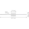 JONATHAN Y JYL7163E Santino 28″ Modern Minimalist Swivel Integrated Dimmable LED Rechargeable Picture Light with Touch Sensor for Bedroom, Living Room, Kitchen, Office, Chrome(White)