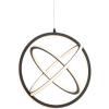 JONATHAN Y JYL7211A Orbit 16.5″ Adjustable Integrated LED Metal Pendant Contemporary Dimmable Dining Room Living Room Kitchen Commercial Office, Black