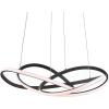 JONATHAN Y JYL7219B Alexia 25″ Abstract Integrated LED Metal Adjustable Pendant Modern, Contemporary, Office, Living Room, Family Room, Dining Room, Bedroom, Hallway, Foyer, Gold Painting(Black)