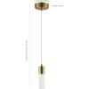 JONATHAN Y JYL7221B Bolha 4.75″ Bubble Acrylic Iron Modern Minimalist Integrated LED Pendant Classic Contemporary Glam 4000K 5W Light for Kitchen Hallway Bathroom Living Room, 1 Bulb, Brass Gold(Brass Gold)