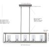 JONATHAN Y JYL7414A Anna 38.5″ Linear 5-Light Metal/Glass LED Pendant Contemporary Transitional Traditional Dimmable Dining Room Living Room Kitchen Foyer Bedroom Hallway, Oil Rubbed Bronze/Clear(Nickel)