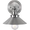 JONATHAN Y JYL7424A June 17.5″ 2-Light Metal Shade Farmhouse Sconce Contemporary Transitional 2200K Edison 25W Bulbs Included for Bedroom Living Room Bathroom, Vanity Lighting, Chrome(Nickel)