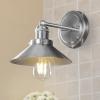 JONATHAN Y JYL7424A June 17.5″ 2-Light Metal Shade Farmhouse Sconce Contemporary Transitional 2200K Edison 25W Bulbs Included for Bedroom Living Room Bathroom, Vanity Lighting, Chrome(Nickel)