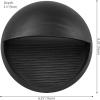 JONATHAN Y JYL7441A Orbe 6.25″ Outdoor Metal/Glass Integrated LED Sconce Contemporary Modern Scandinavian 3000K LED Bulbs Included Porch Patio Yard Garage Doorway Entryway, Black(Rustic Black)