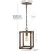 JONATHAN Y JYL7477A Magnolia 36″ 5-Light Linear Adjustable Iron Rustic Farmhouse LED Pendant Bohemian Industrial Vintage Cottage Dimmable Dining Room Living Room Kitchen Foyer Bedroom Hallway, Brown(1-Light)