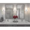 JONATHAN Y JYL7485A Fairfax 14.25″ 2-Light Metal/Frosted Glass Contemporary Glam LED Vanity Light Modern Transitional 2700K LED 9W Bulbs Included Bathroom Hallway Living Room Bedroom Mirror, Chrome(1 Bulb)