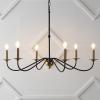 JONATHAN Y JYL7559A Wicklow 34.75″ 6-Light Bohemian Farmhouse Iron LED Chandelier Modern Contemporary Adjustable Dining Room Living Room Kitchen Island Foyer Bedroom Lobby, Oil Rubbed Bronze(Brass Gold/Black)