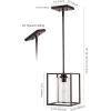 JONATHAN Y JYL7583A Quinn 8.13″ 1-Light Industrial Farmhouse Iron/Glass LED Pendant Coastal Contemporary Adjustable Dining Room Living Room Kitchen Island Foyer Bedroom Hallway, Oil Rubbed Bronze(1-Light)