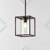 JONATHAN Y JYL7583A Quinn 8.13″ 1-Light Industrial Farmhouse Iron/Glass LED Pendant Coastal Contemporary Adjustable Dining Room Living Room Kitchen Island Foyer Bedroom Hallway, Oil Rubbed Bronze(1-Light)