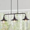 JONATHAN Y JYL7593A Nathan 38.5″ 3-Light Industrial Farmhouse Iron Linear LED Pendant Coastal Contemporary Adjustable Dining Room Living Room Kitchen Island Foyer Bedroom, Oil Rubbed Bronze/Clear(34.25″ 3 Light)