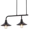 JONATHAN Y JYL7593A Nathan 38.5″ 3-Light Industrial Farmhouse Iron Linear LED Pendant Coastal Contemporary Adjustable Dining Room Living Room Kitchen Island Foyer Bedroom, Oil Rubbed Bronze/Clear(34.25″ 3 Light)