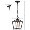JONATHAN Y JYL7601B Pagoda Lantern Dimmable Adjustable Metal LED Pendant Classic Traditional Farmhouse Dining Room Living Room Kitchen Foyer Bedroom Hallway, 10 in, Antique Gold(Oil Rubbed Bronze/Brass Gold)